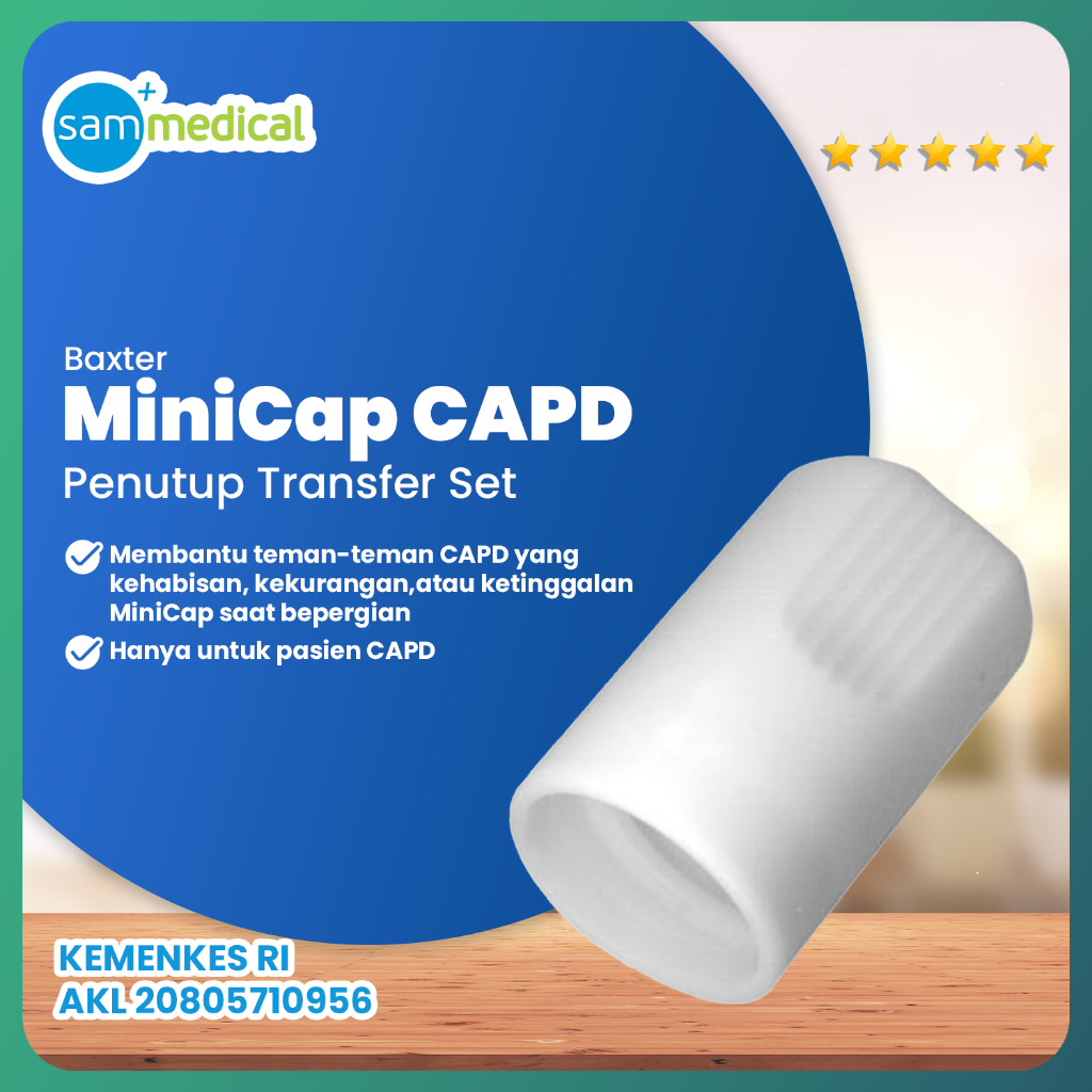 BAXTER Penutup Transfer / Mini Cap CAPD  Set Travelling - Per PCS / SATUAN
