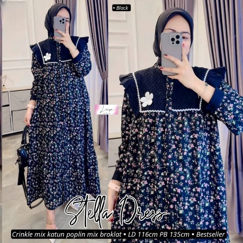 nana dress knit mix rayon by athaya knit dress import dress motif bunga dress korean style midi dres