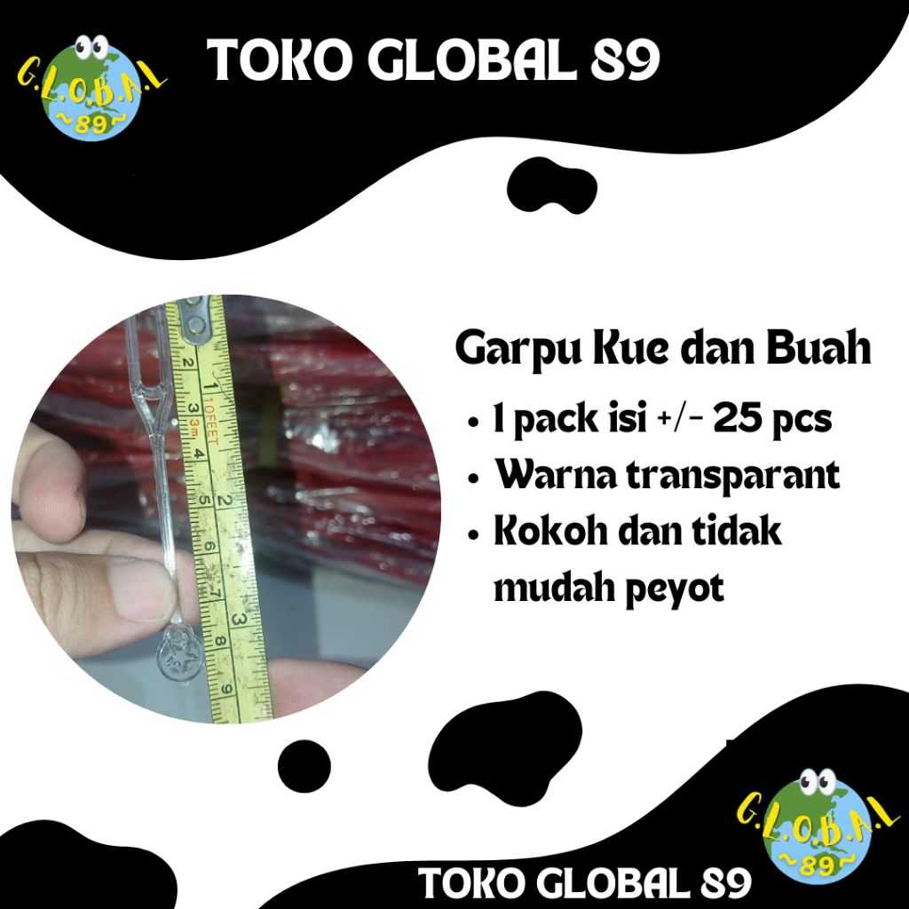 Garpu kue kecil /Garpu buah/Garpu plastik/garpu kecil/Garpu Dessert