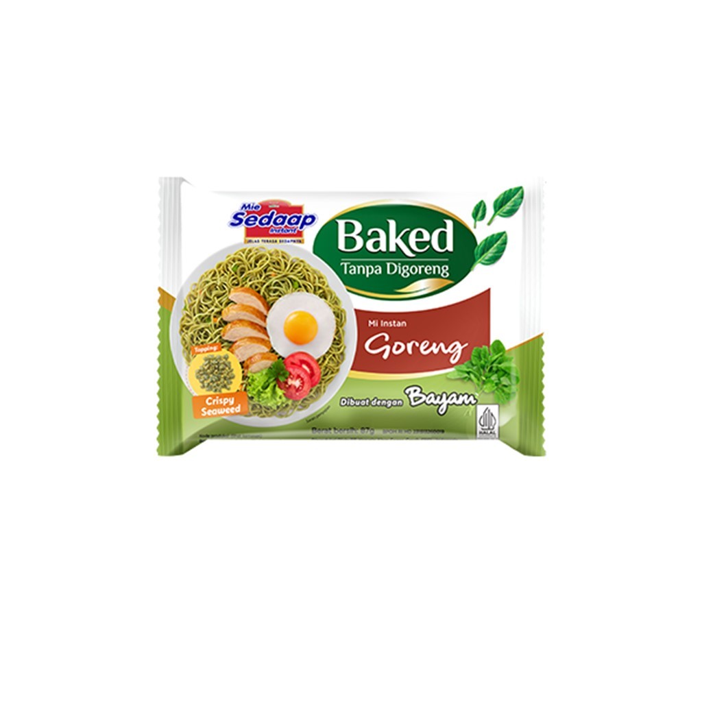 

Mie Sedaap Baked Mie Goreng Crispy Seaweed 87 gr