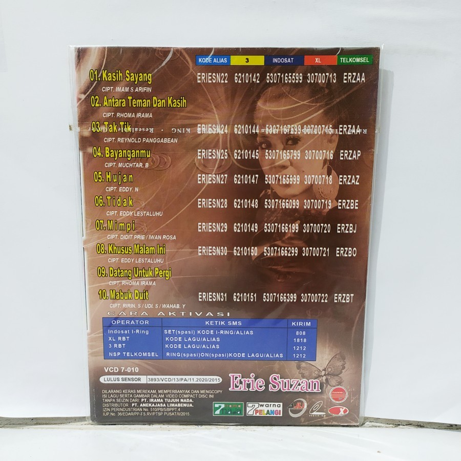 VCD Original Spesial Konser Erie Suzan