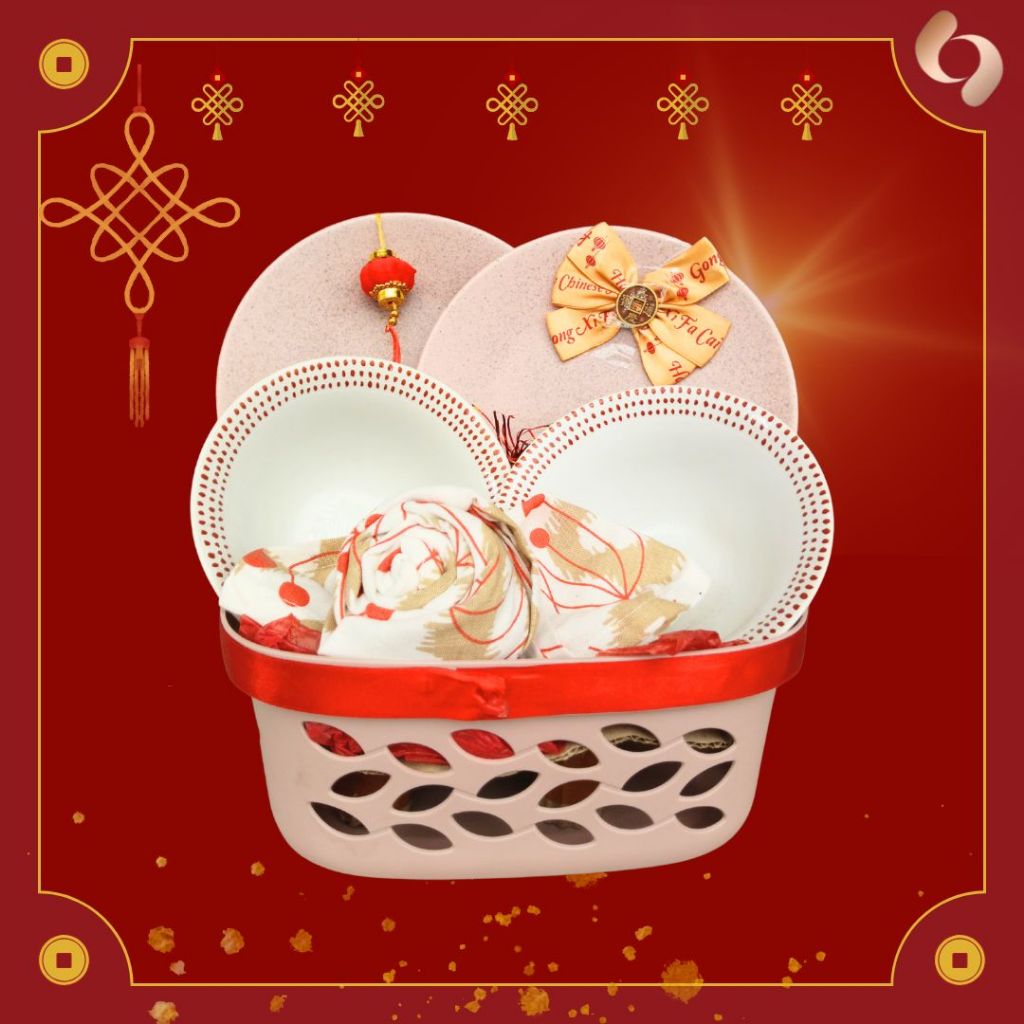 

[INSTANT ONLY] HAMPERS LUNAR NEW YEAR - KERAMIK SET HADIAH