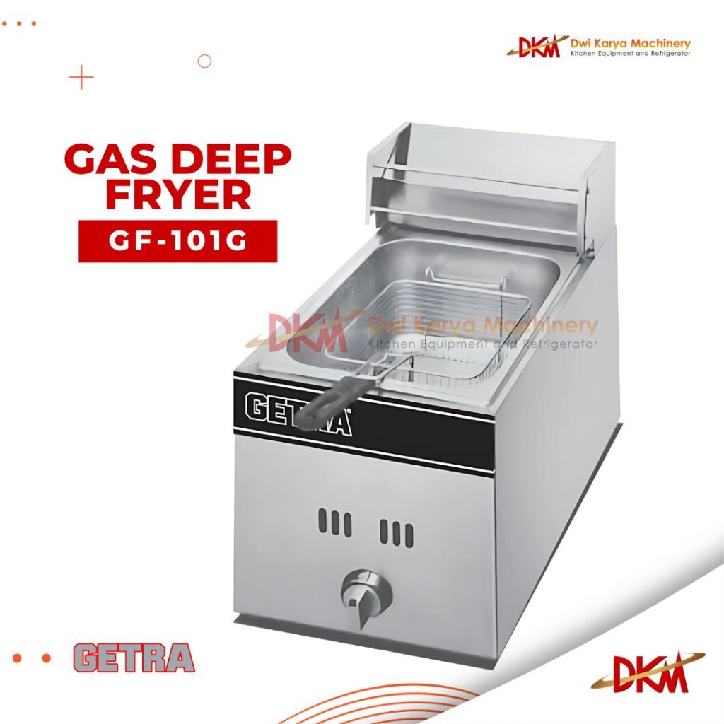 GETRA GAS DEEP FRYER TYPE GF-101G/Penggorengan gas/Gas Deep fryer