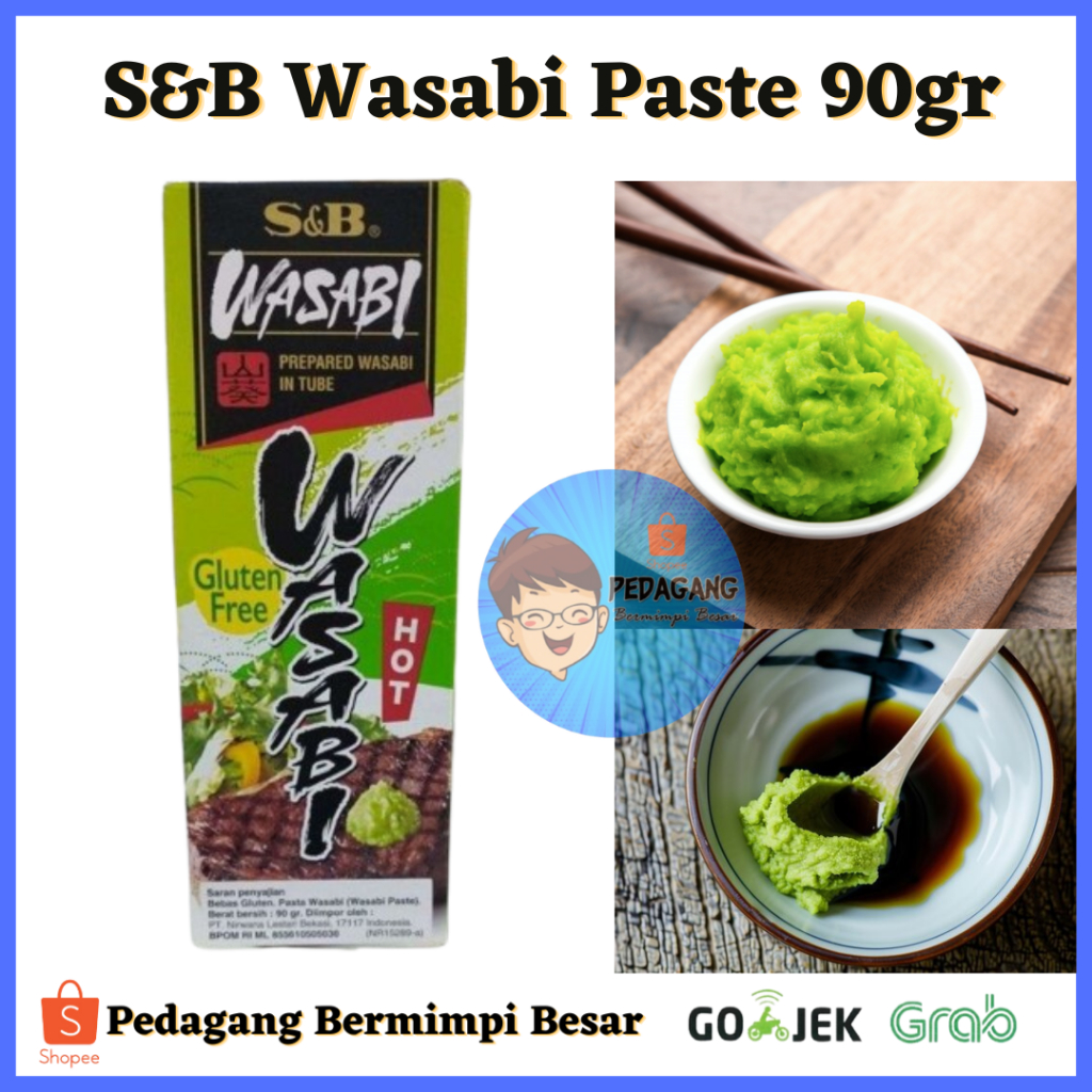 

S&B Wasabi Paste 90gr/ S&B Wasabi Paste/ S&B Pasta Wasabi Tube/ Wasabi