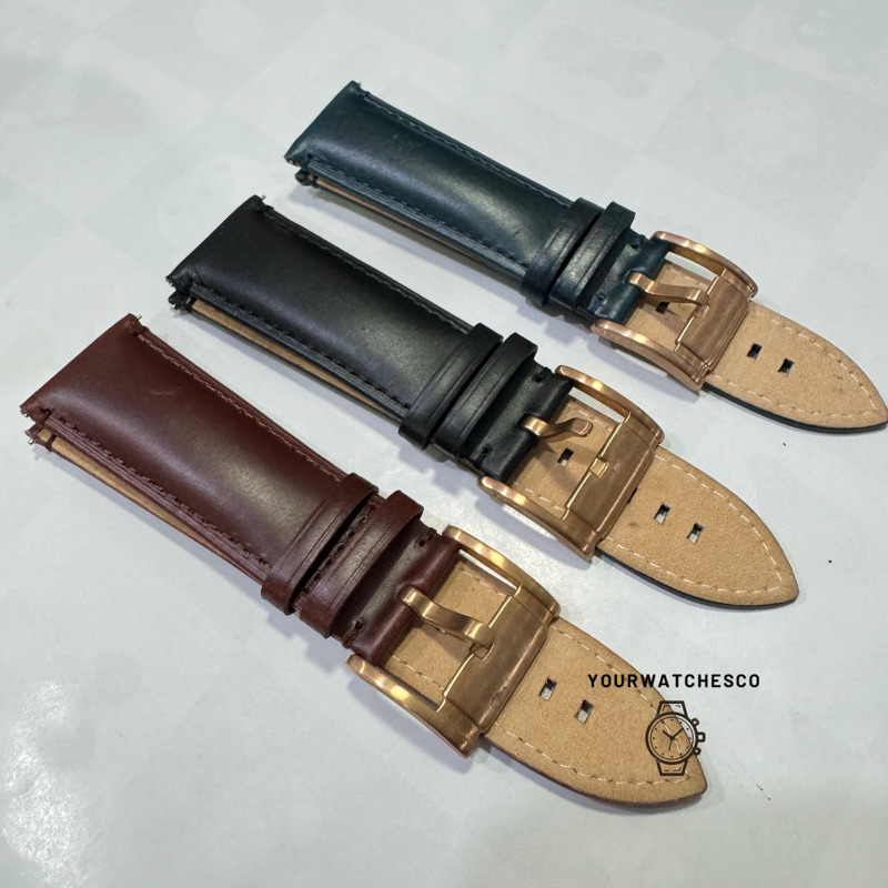Tali Strap Jam Tangan Foss Kulit 22mm / 24 mm | Tali Kulit Jam Tangan | Tali Jam Fossil | Leather St