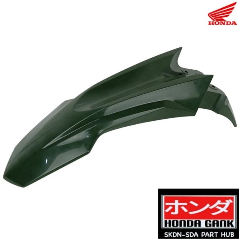 Spakbor Depan Hijau Honda CRF150L K84 ORIGINAL 61100K84900ZF