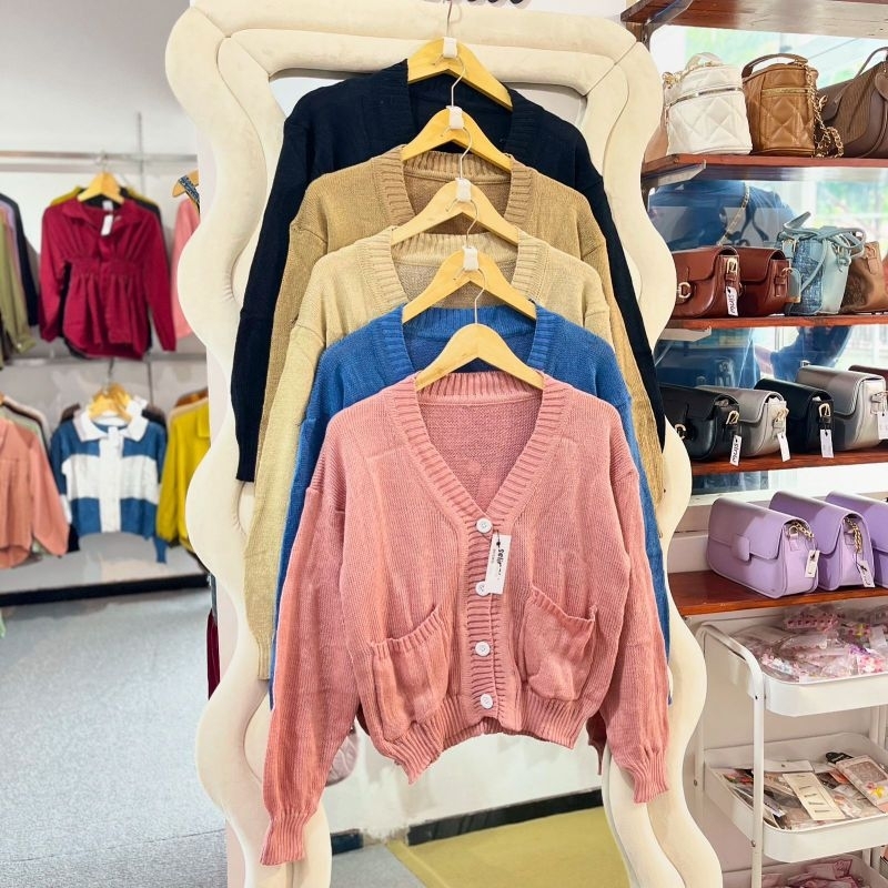 CARDIGAN RAJUT MAURA / CARDIGAN RAJUT CROP / CROP CARDIE / CARDIGAN CROP / CROP OVERSIZE RAJUT / OUT