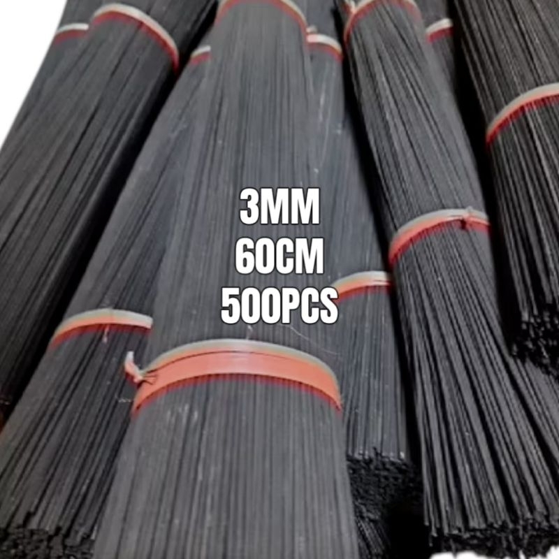 JERUJI RUJI BAMBU SANGKAR BURUNG 3MM 500 BATANG PANJANG 60 CM