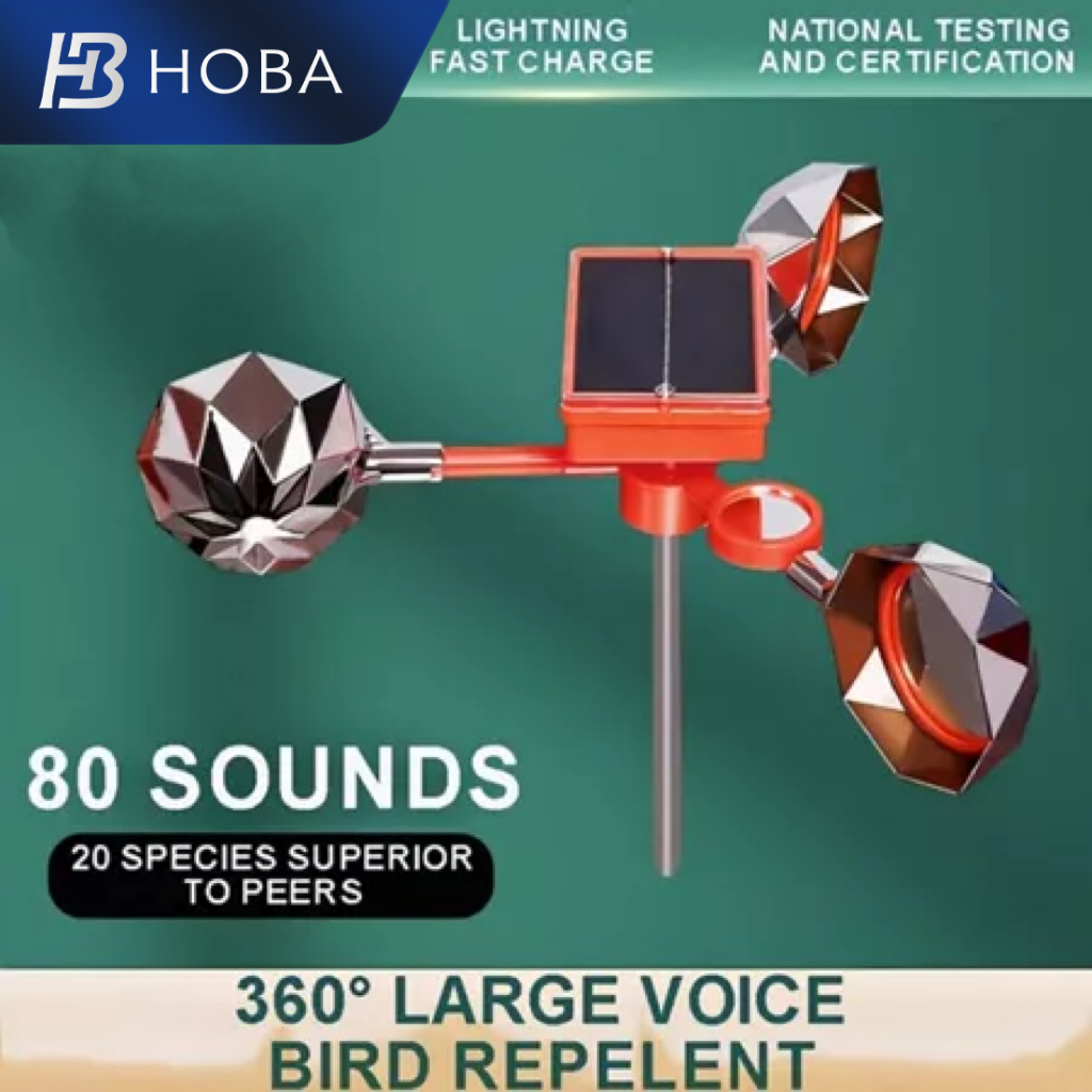 Alat pengusir burung tenaga surya alat pengusir burung cepat berlian besar alat pengusir burung