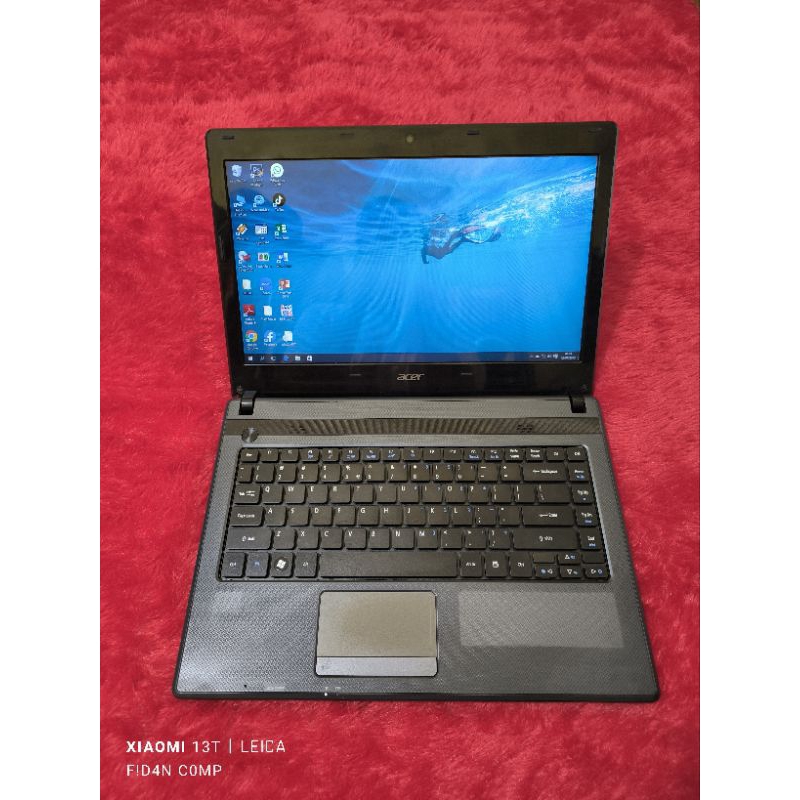 laptop acer aspire 4349 core i3 gen 2,ram 4 gb,hdd 500 gb