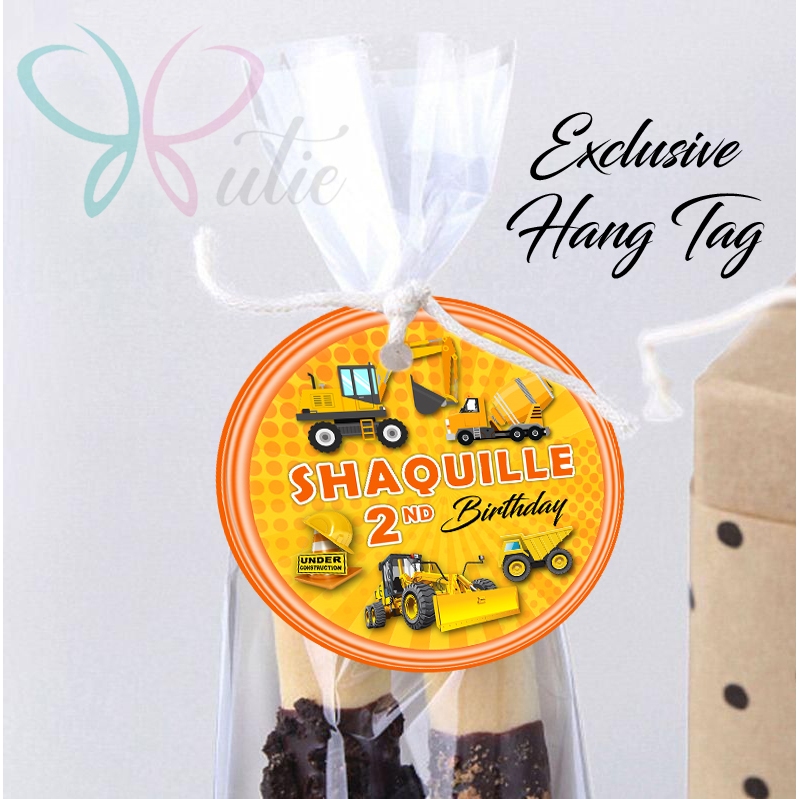 CONSTRUCTION 2-1 HANG TAG THANK YOU CARD ULTAH / ULANG TAHUN