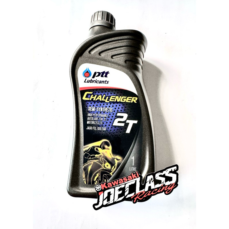Oli Samping Olsam Racing 2T 2Tak Ptt Challenger Semi-Synthetic Motor Oil JASO FD ISO EGD 2T 1L Liter