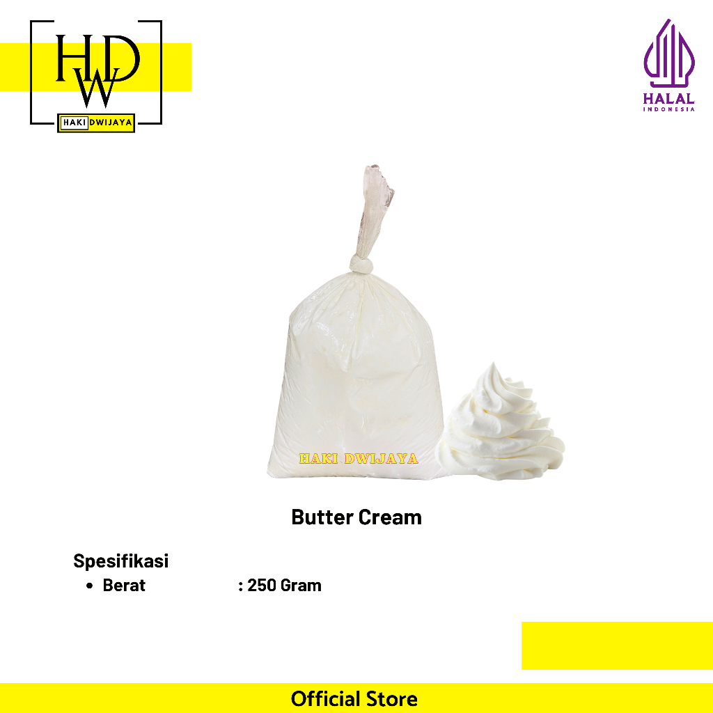 

[250gr] Butter Cream / Krim Kue Siap Pakai