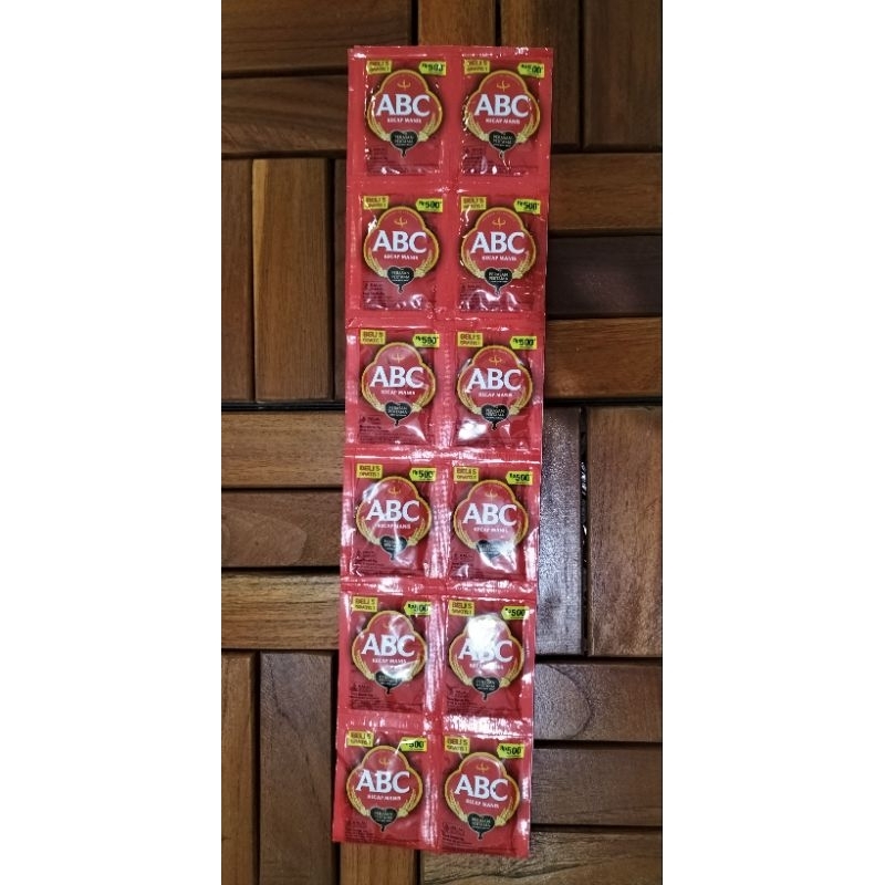 

Promo Kecap Manis ABC Sachet Renceng Isi 12 Pcs Harga Murah !!