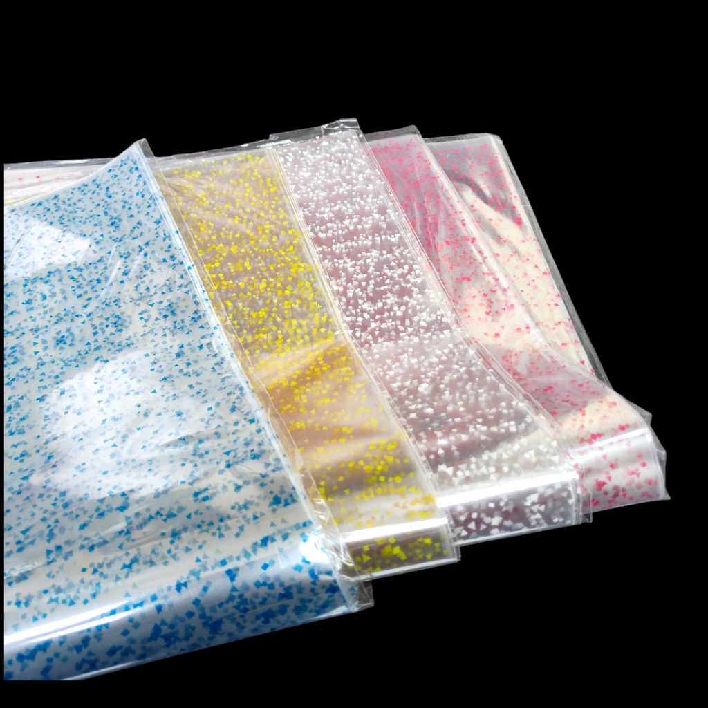 opp flower plastik parcel plastik Snack ukuran 50x70 isi 12pcs