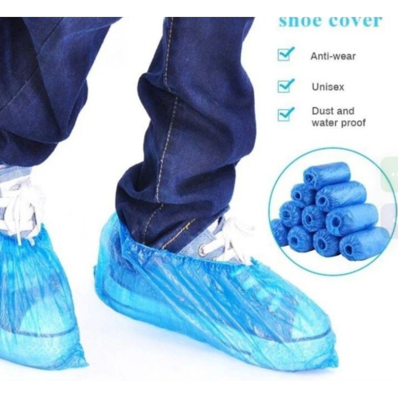 shoes cover sarung sepatu plastik APD pelindung sepatu anti air hujan