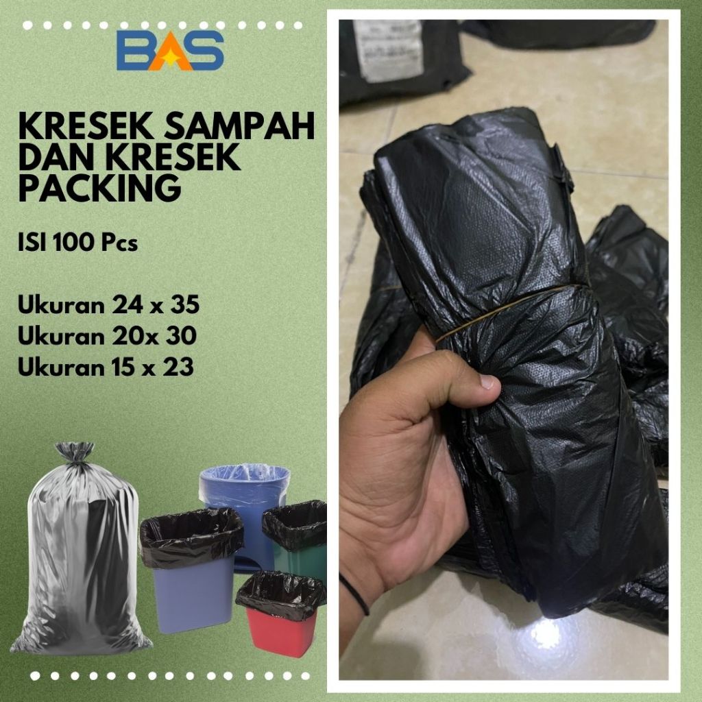 Kresek Sampah/Kresek Packing, Kuat, Tebal, Tahan Lama, Ukuran 24 x 35, Ukuran 20 x 30 , Ukuran 15 x 