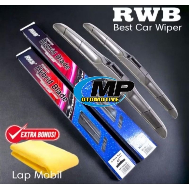 Wiper kipas kaca mobil set RWB hybrid 21-14 untuk All new Avanza/Xenia
