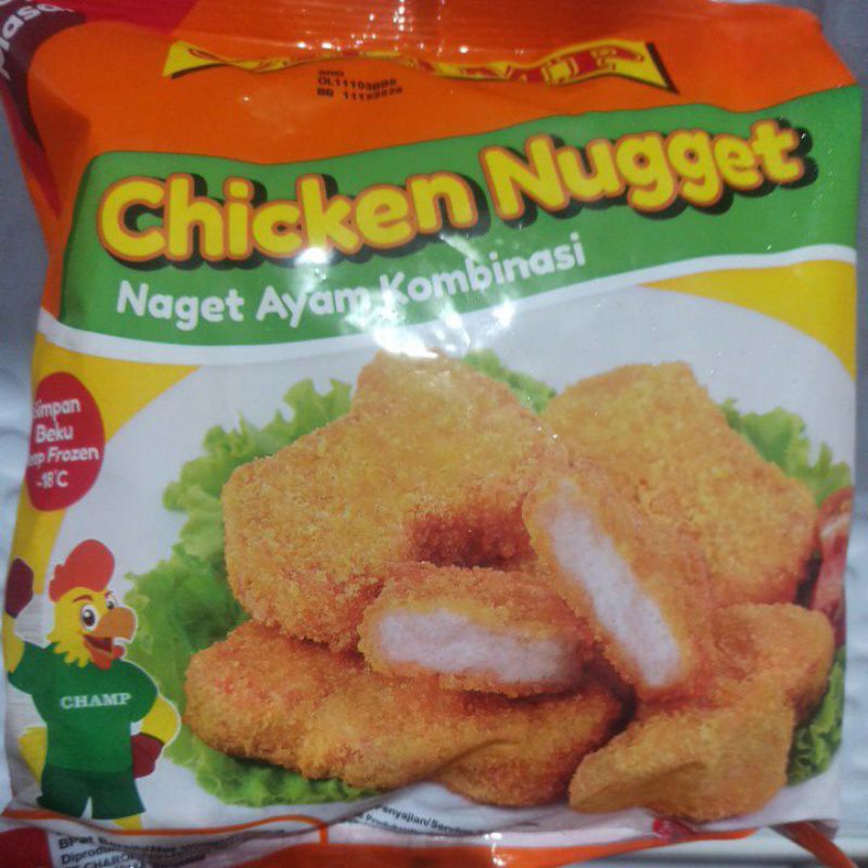 

champ nugget 450gr nugget ayam kombinasi