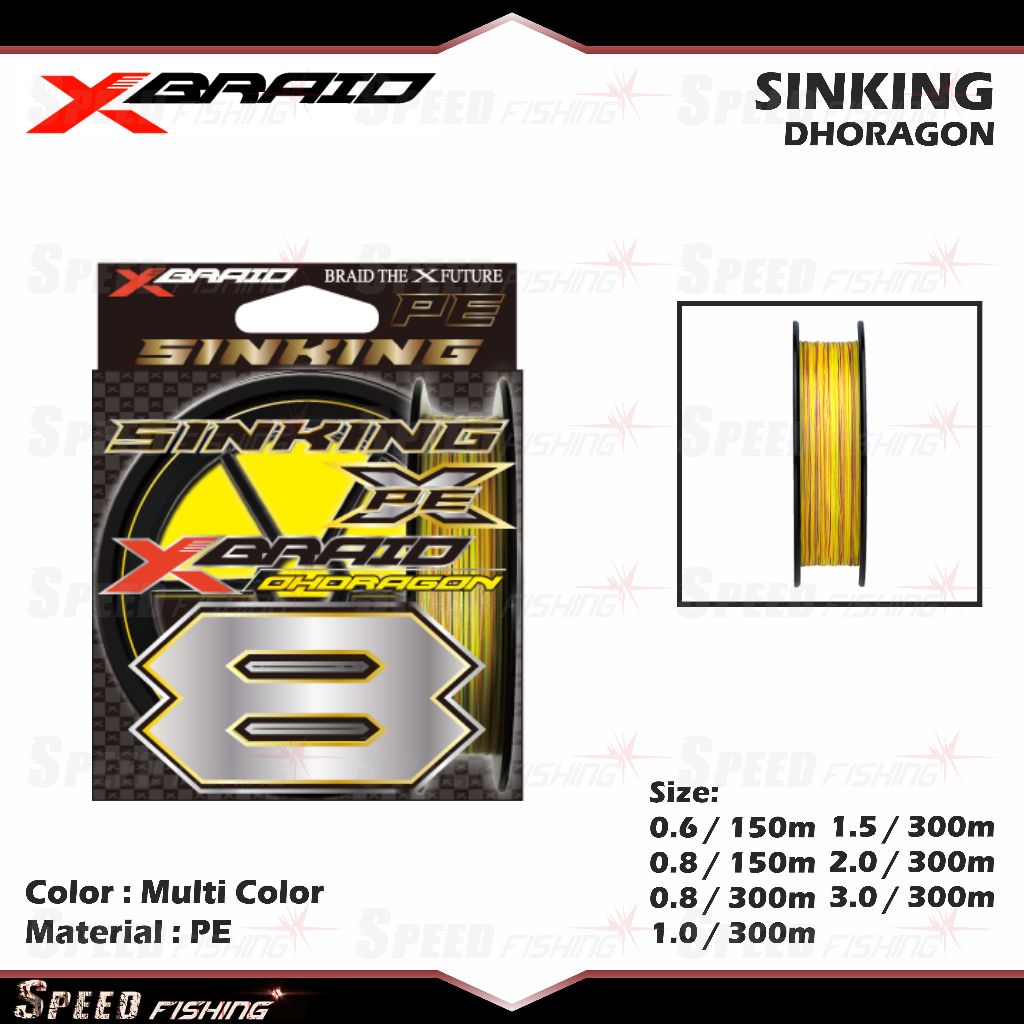 PE X-Braid OH Dragon X8 Sinking YGK Line