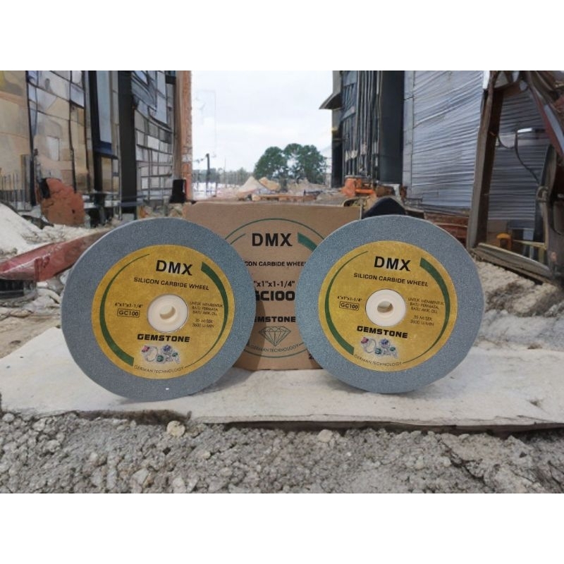 Batu gerindra duduk hijau asah 6 inci Original DMX / 150mm Batu Widia asah Tajam & Awet