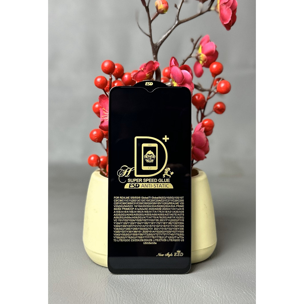 TG Tempered Glass Bening REALME C30 C30S C33 C35 Super HD+ Anti Static Kaca Full Screen Premium