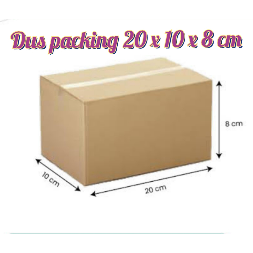 

Kardus Box Karton Polos 20x10x8 cm c flude 4mm BARU