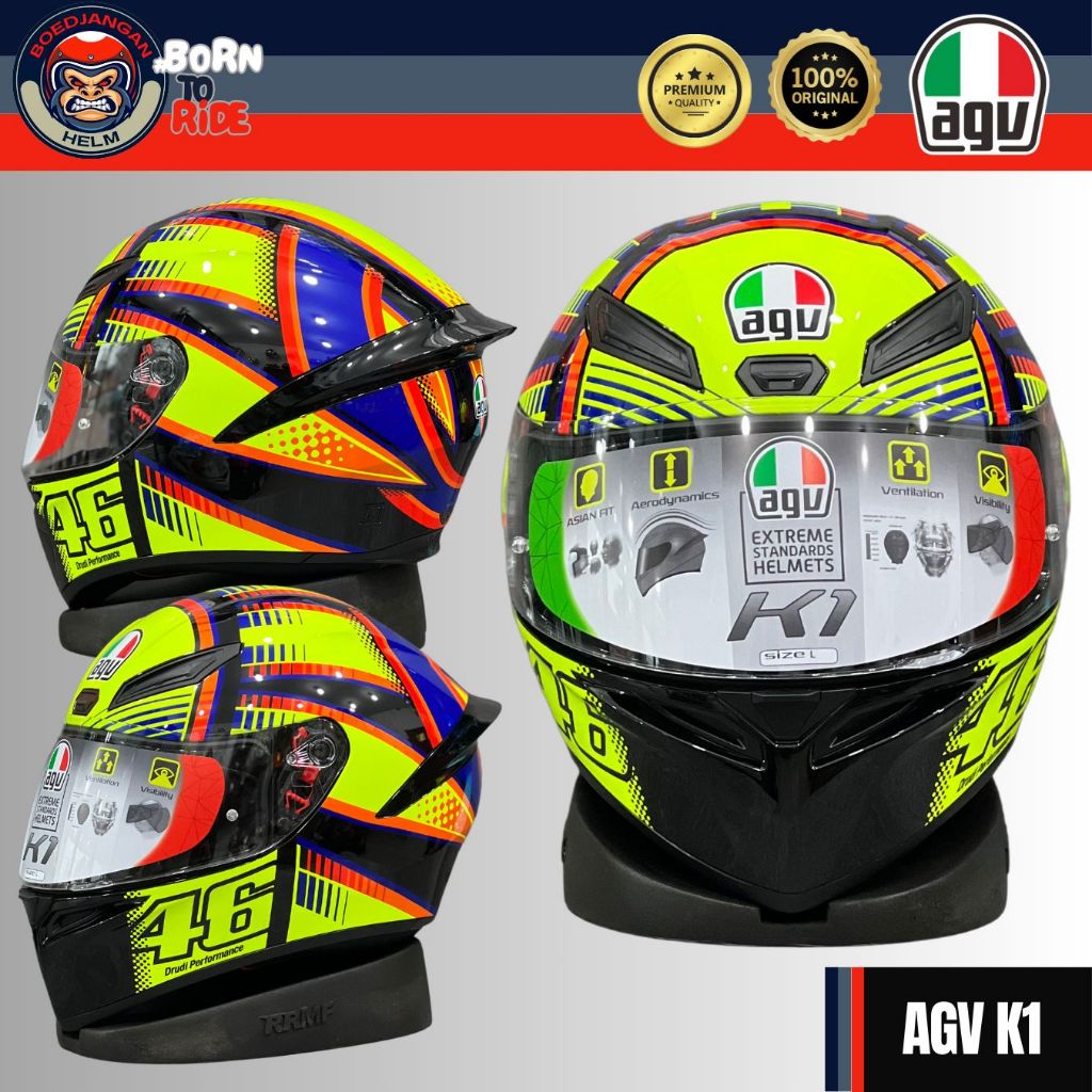 AGV HELM K1 GRAPICH - SOLELUNA 2015 - AGV ORIGINAL K1 - HELM AGV FULL FACE