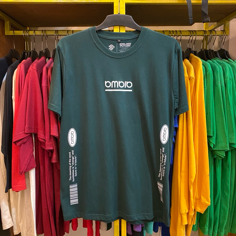 bmblbee tshirt lg - hijau botol / kaos pria