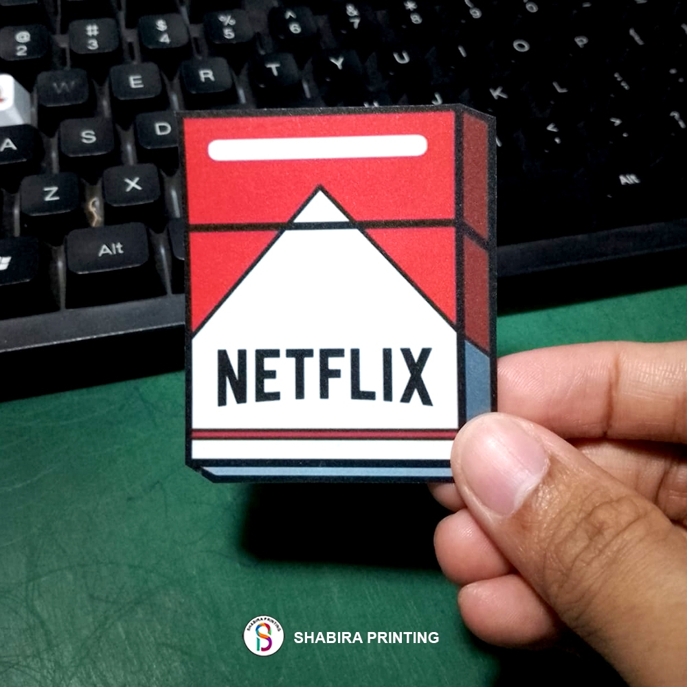 

Stiker Netflix Box Tahan Air Waterproof Anti Gores Bahan Vinil