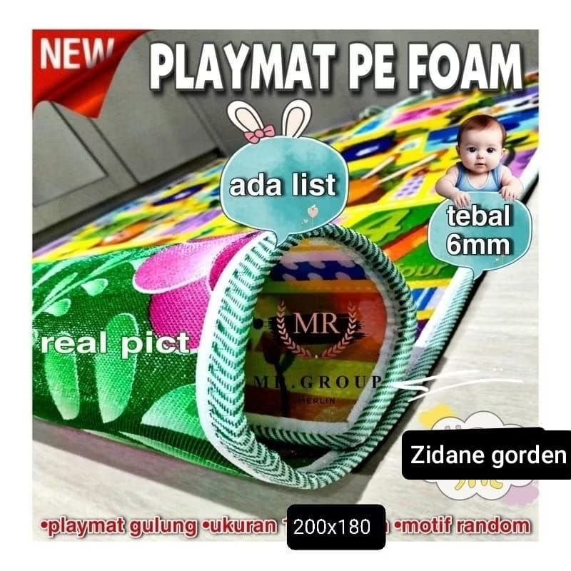 Cuci Gudang  Tikar Foam#Tikar Spon Bolak Balik Dengan 2 Posisi Motif Berbeda Ukuran 180200 Tebal