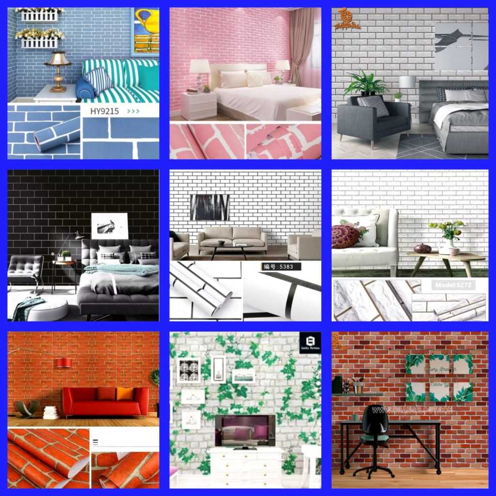 Wallpaper Dinding Motif Bata Walpaper Dinding Ruang Tamu Walpaper Dinding Kamar Tidur Aesthetic