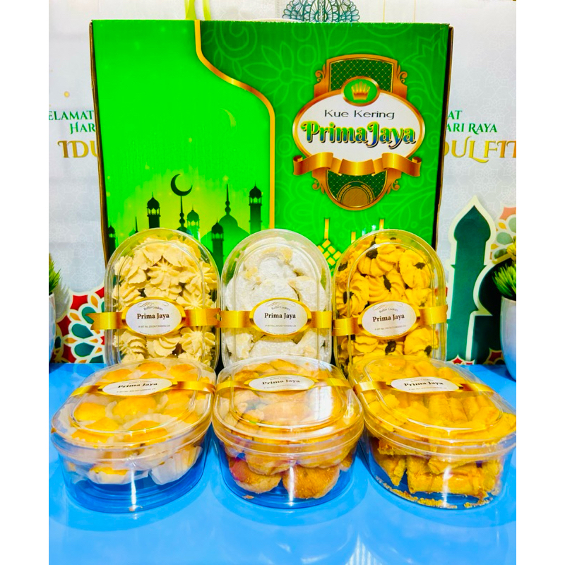 

Kue Kering Lebaran Prima Jaya Isi 6 Toples Besar | Hampers Kue Lebaran | Parcel Kue Kering Lebaran Idul Fitri Termurah