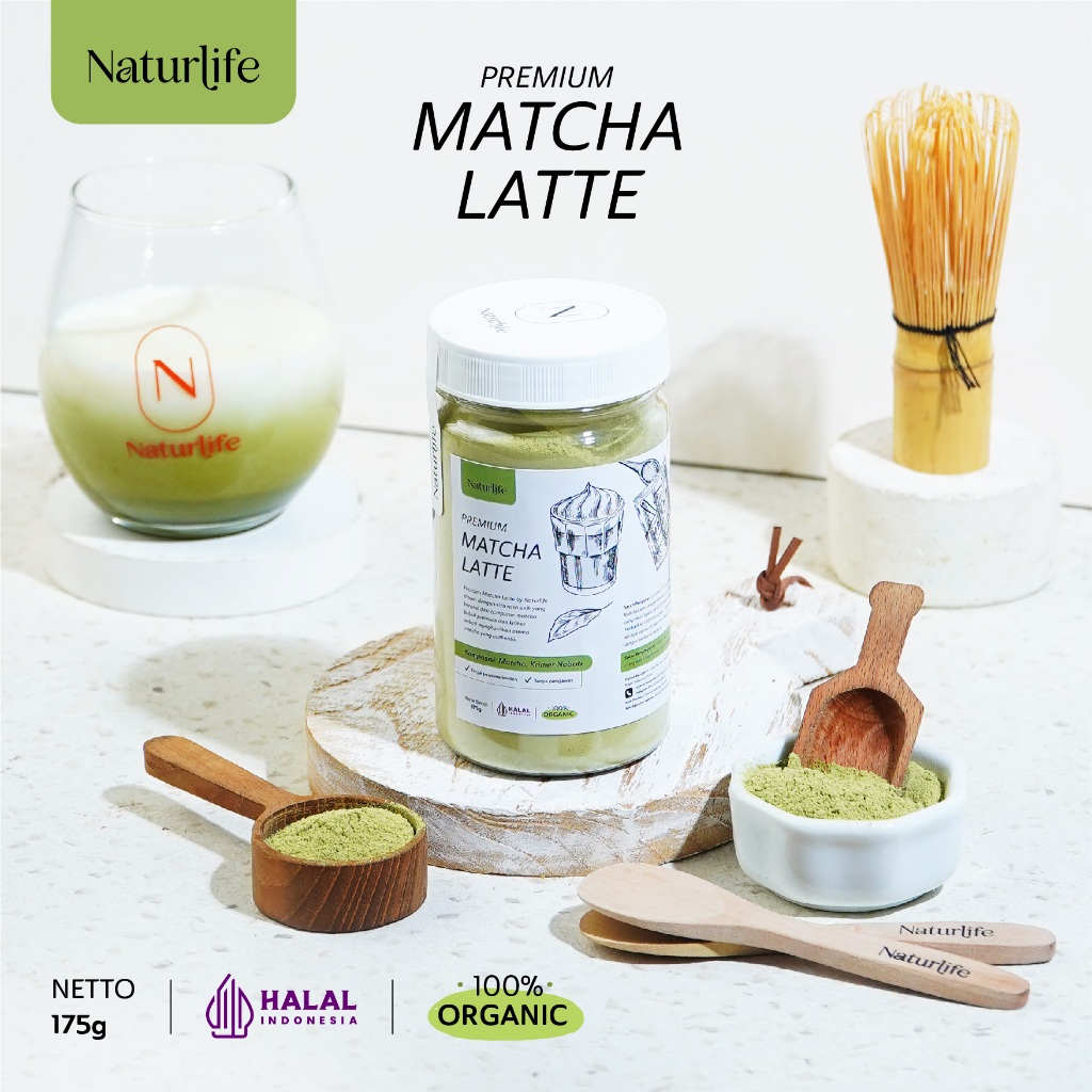 

MATCHA LATTE BUBUK NATURLIFE 175G / BUBUK MATCHA MINUMAN PREMIUM 100% MURNI / PURE MATCHA POWDER UNTUK MINUMAN / MATCHA ASLI/ MATCHA POWDER PREMIUM / HEIZL MATCHA / HOMELAB MATCHA POWDER