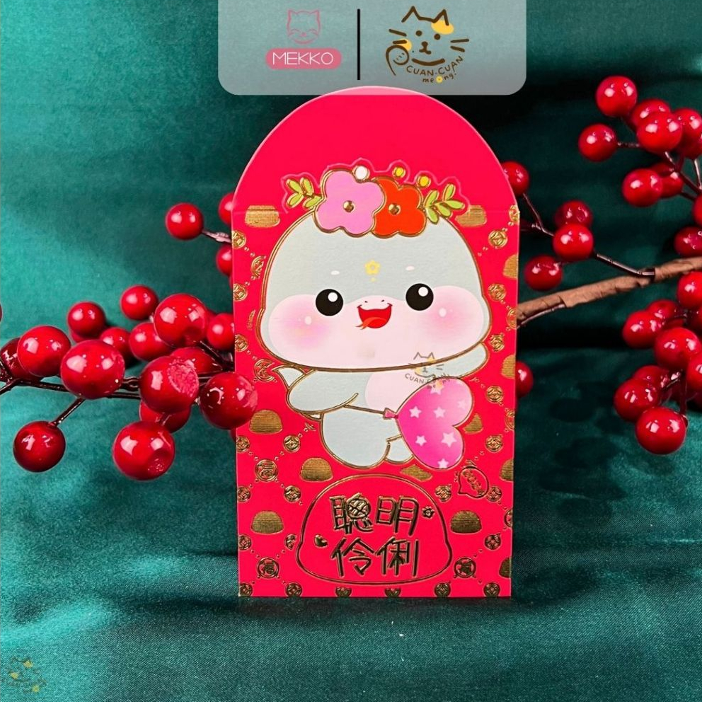 

Toko Mekko [ISI 6 PCS] Angpao Imlek 2025 Tahun Ular Timbul Lucu - Angpau Sincia Pendek Shio Ular Bahan Premium