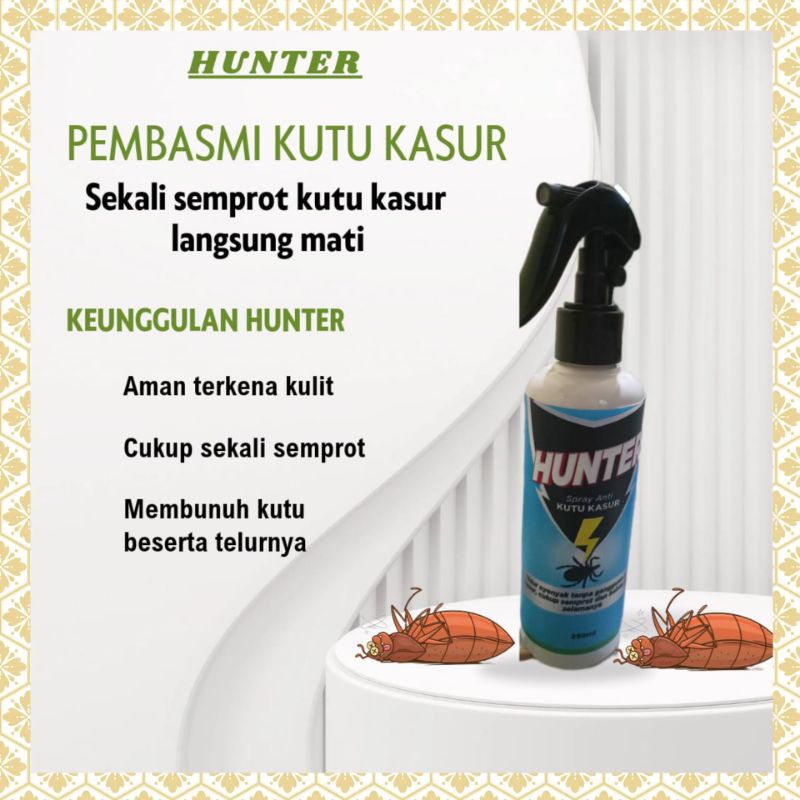 HUNTER RACUN SEMPROT PEMBASMI HAMA KUTU KASUR PEMPIJIT RACUN KUTU KASUR AMPUH RACUN TUNGAU PEMBUNUH 