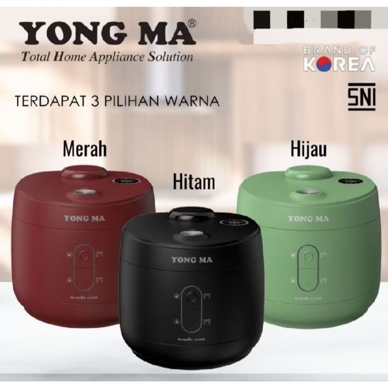 Magic Com YONG MA SMC 7083 Manual 1,8Liter 3in1 YONG MA SMC 7083 BARU ORIGINAL