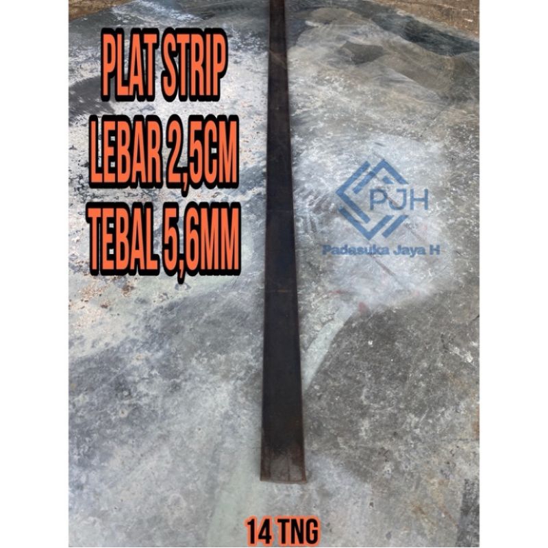 Besi plat strip lebar 2,5cm tebal 5,6mm pototangan 10cm sampai 80cm