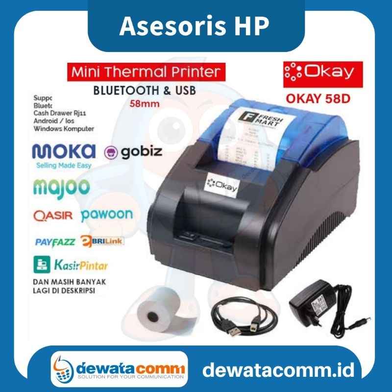 THERMAL PRINTER BLUETOOTH OKAY 58D
