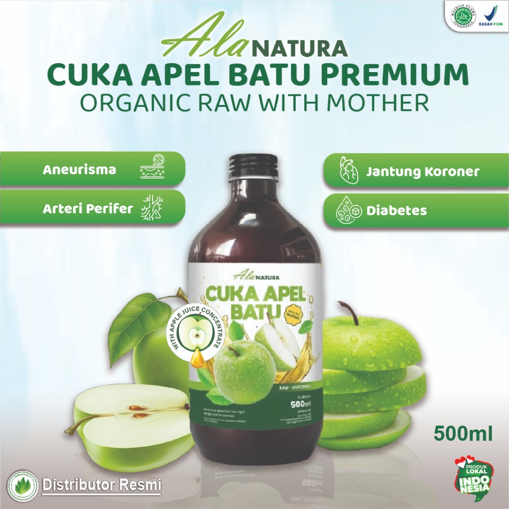 

Cuka Apel Alanatura - Membantu Atasi Jantung Koroner, Kolesterol, Diabetes, Aneurisma, Berat Badan