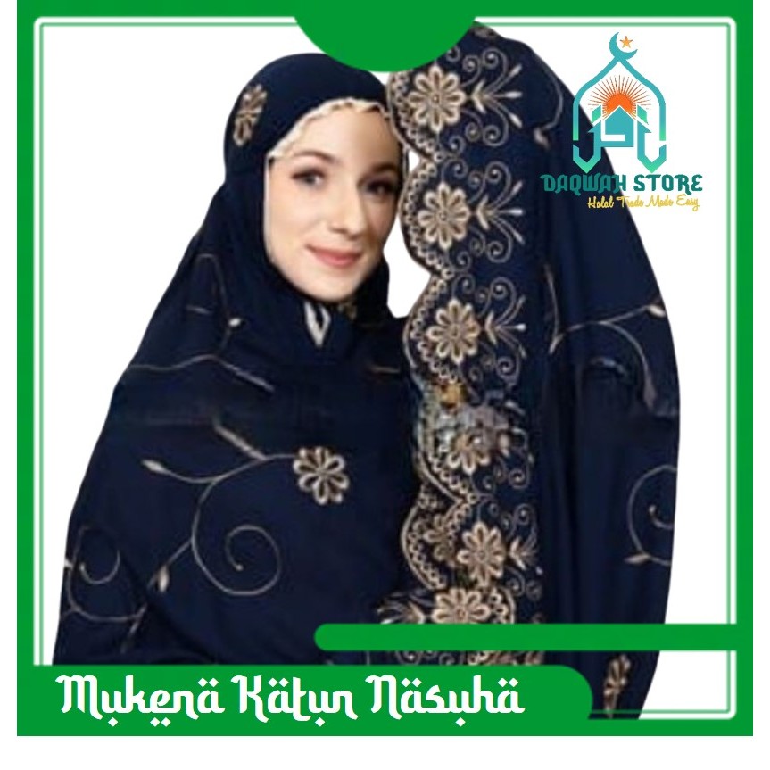 mukena katun full bordir nasuha / mukena katun jumbo / mukena adem / mukena katun mikro / mukena bor