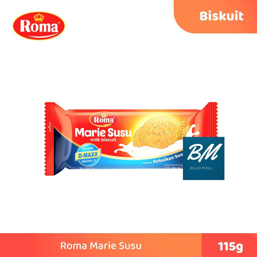 

Roma Biskuit Marie Susu Roll 115 gr