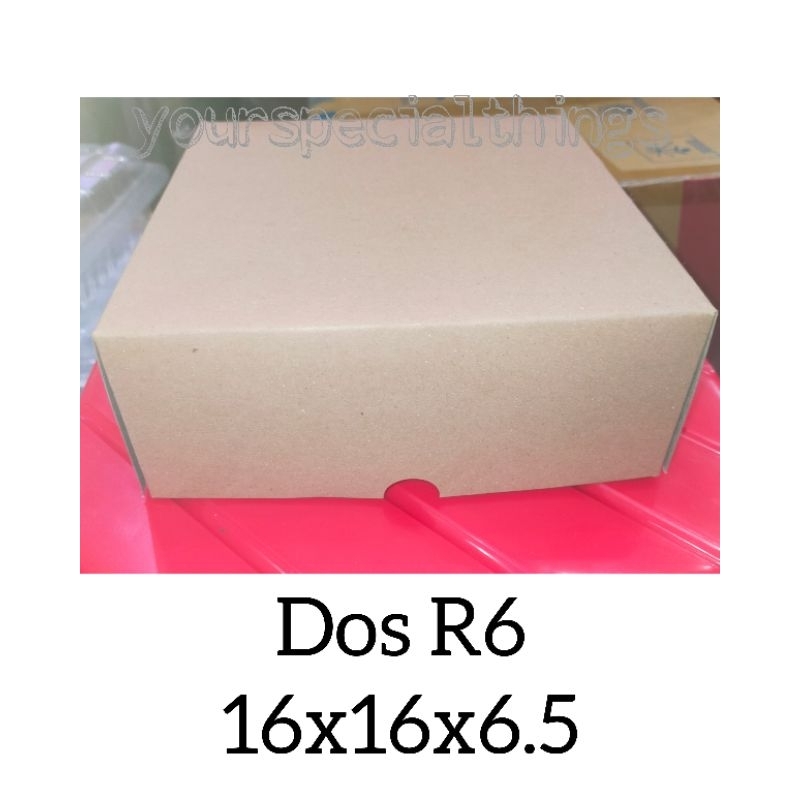 

Dus R6 Kraft Coklat/Dus Kue 16x16x6,5/Dus Hajatan/Dus R6 Coklat/Dus R6 Murah