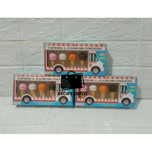 

Eraser Penghapus Tulisan Pencil Pensil Gambar Bentuk Ice Cream Cone Warna Warni Aksesoris Peralatan Sekolah