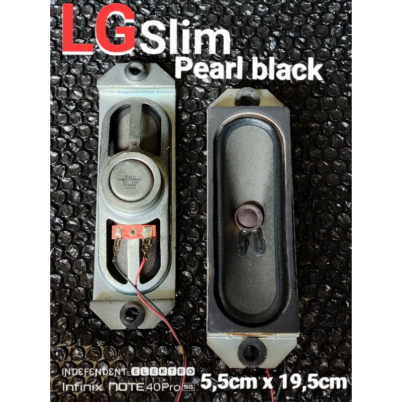 Speaker Tv LG pearl black   Speaker Tv tekuk   Speaker Tv 5,5cm x 19,5cm    speaker Tv Lg slim origi