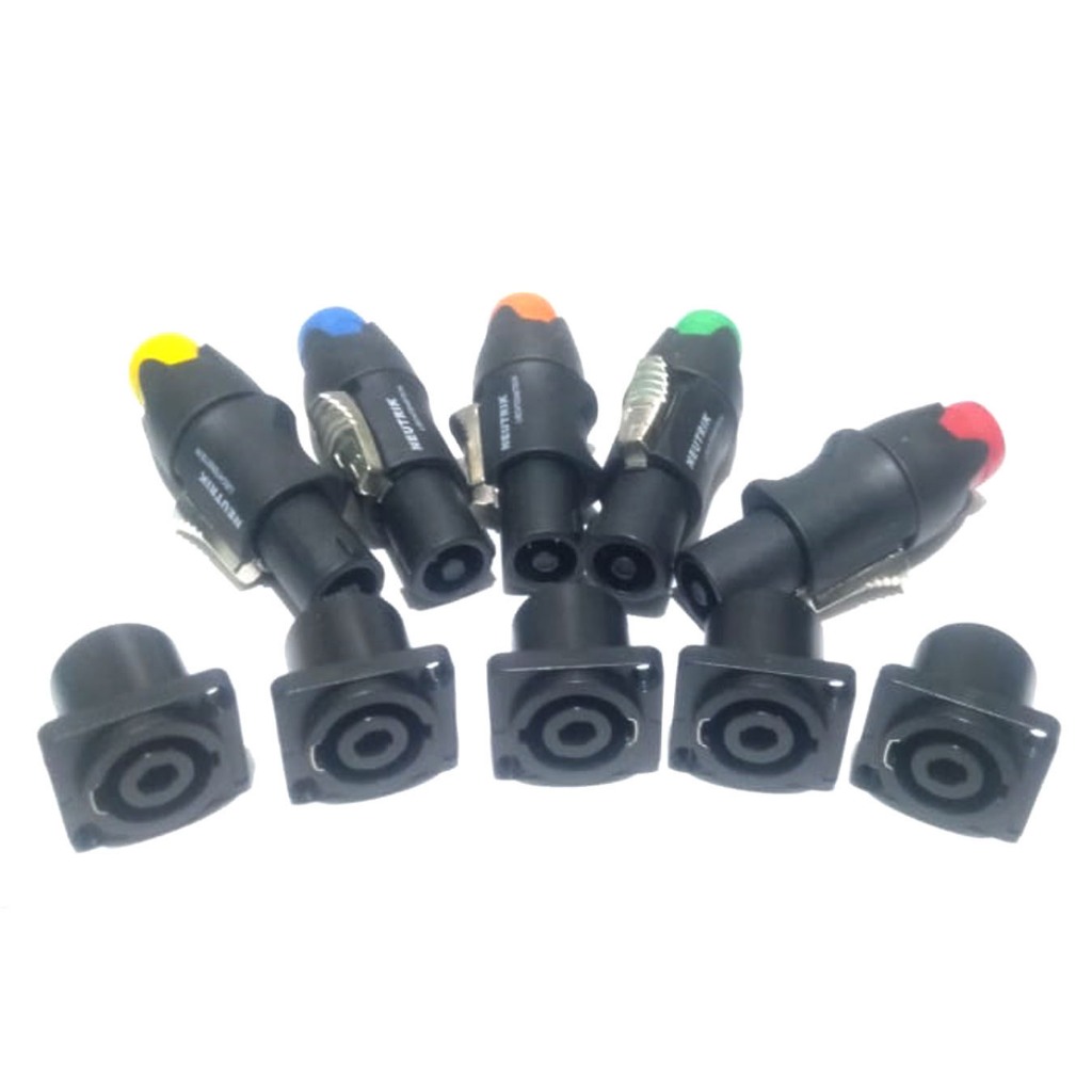 5SET JACK SPEAKON NEUTRIK+SOKET SPEAKON -AKSESORIS AUDIO