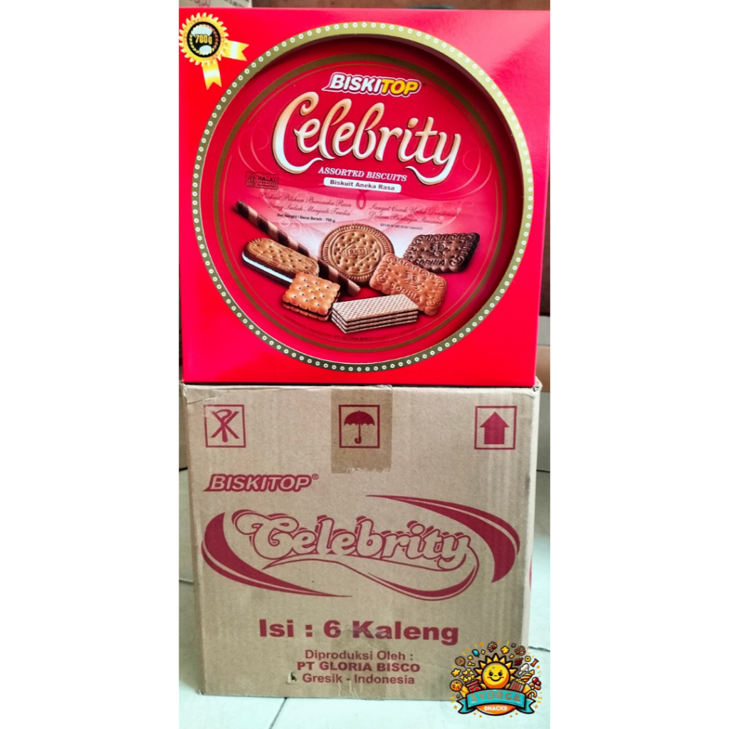 

Biskitop Celebrity Red Gold Assorted Biskuit Dus (Isi 6 @700Gr)