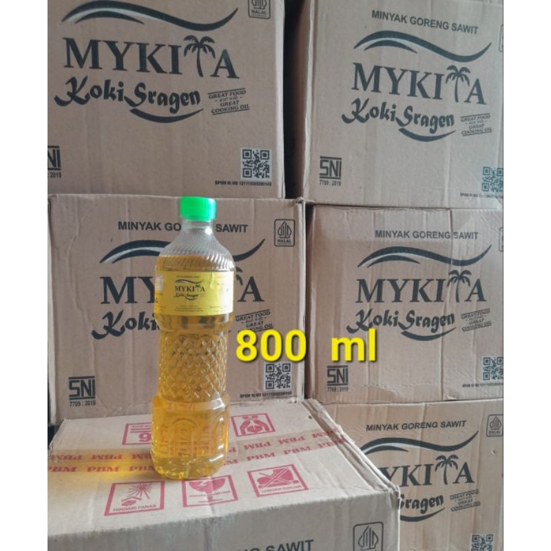 

MYKITA Koki Sragen Minyak Goreng Sawit 800 ml isi 12 btl