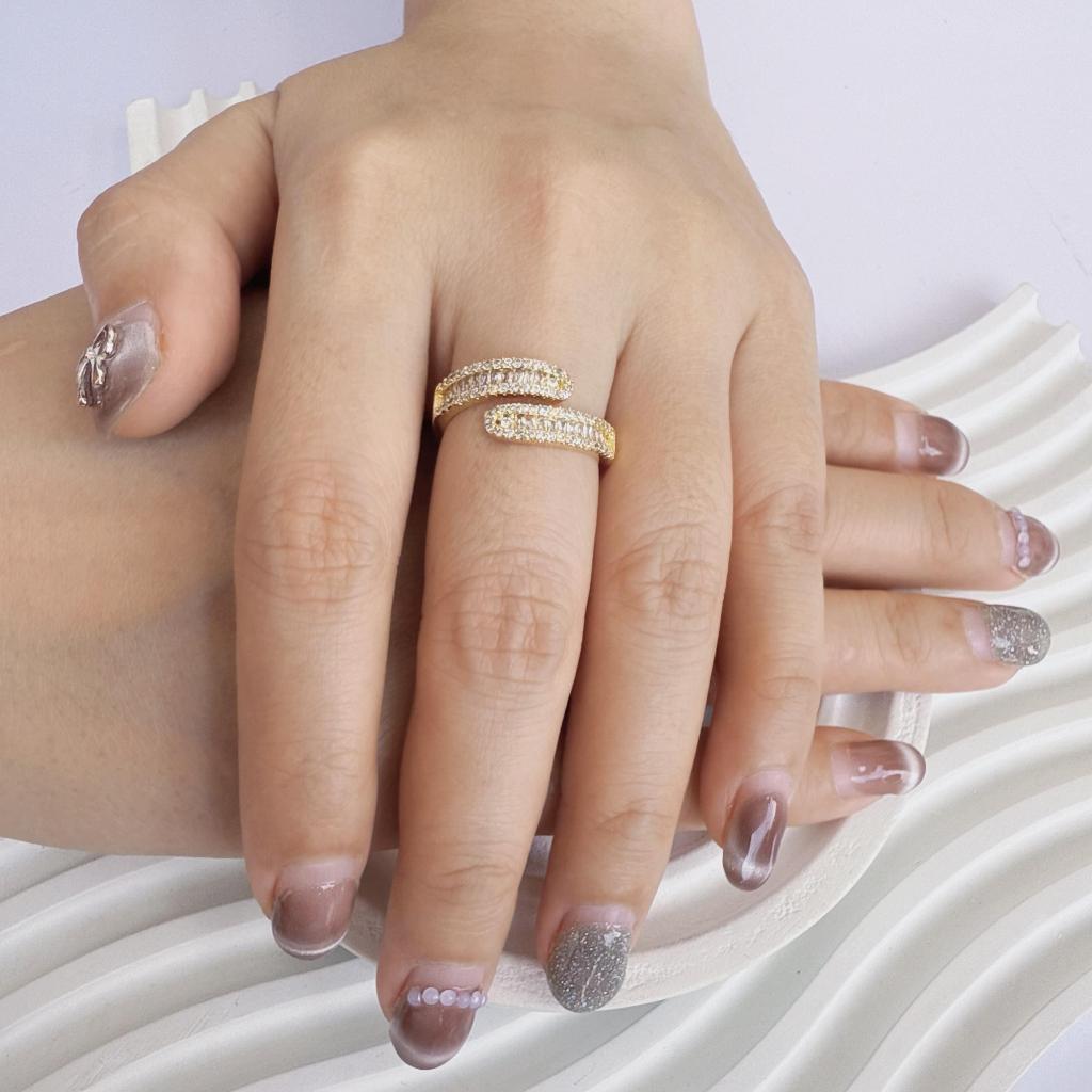 Cincin Titanium Anti Karat 18k Gold  / Cincin Wanita Titanium ALL SIZE  C0129