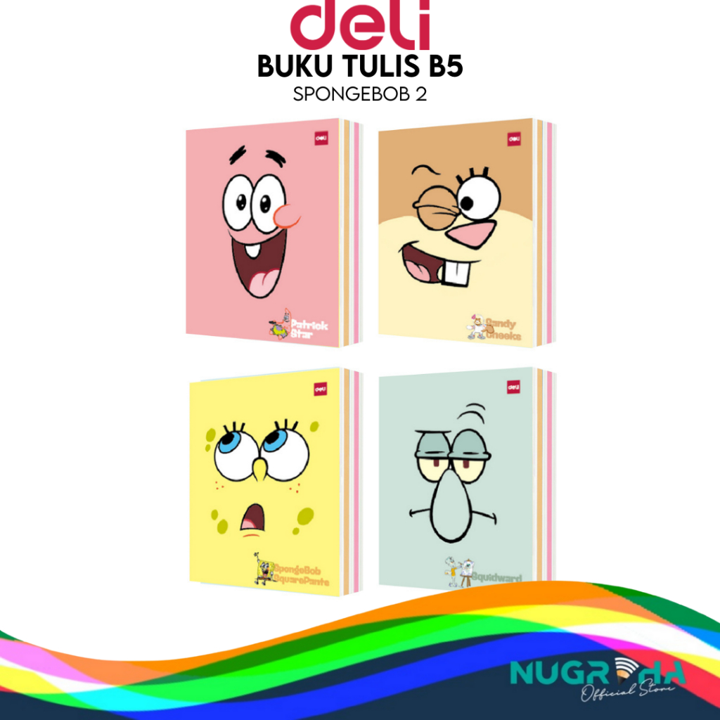 

2025 Buku Tulis Sekolah DELI 42 Lembar – Spongebob 2